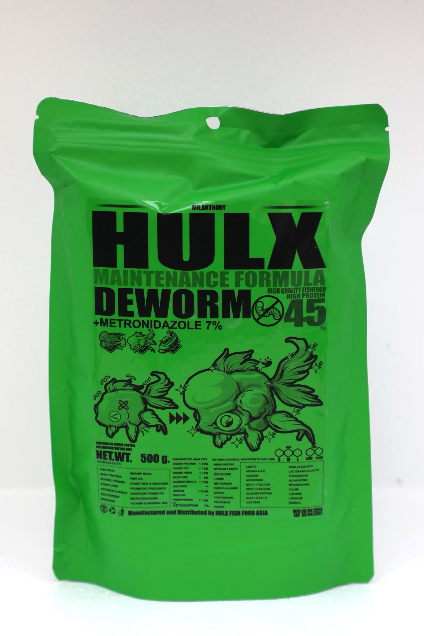 Hulx Deworm fish food